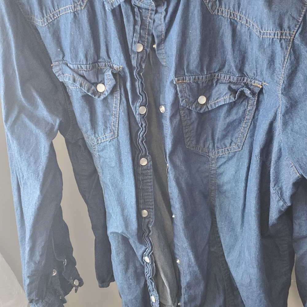 Jean jacket look top